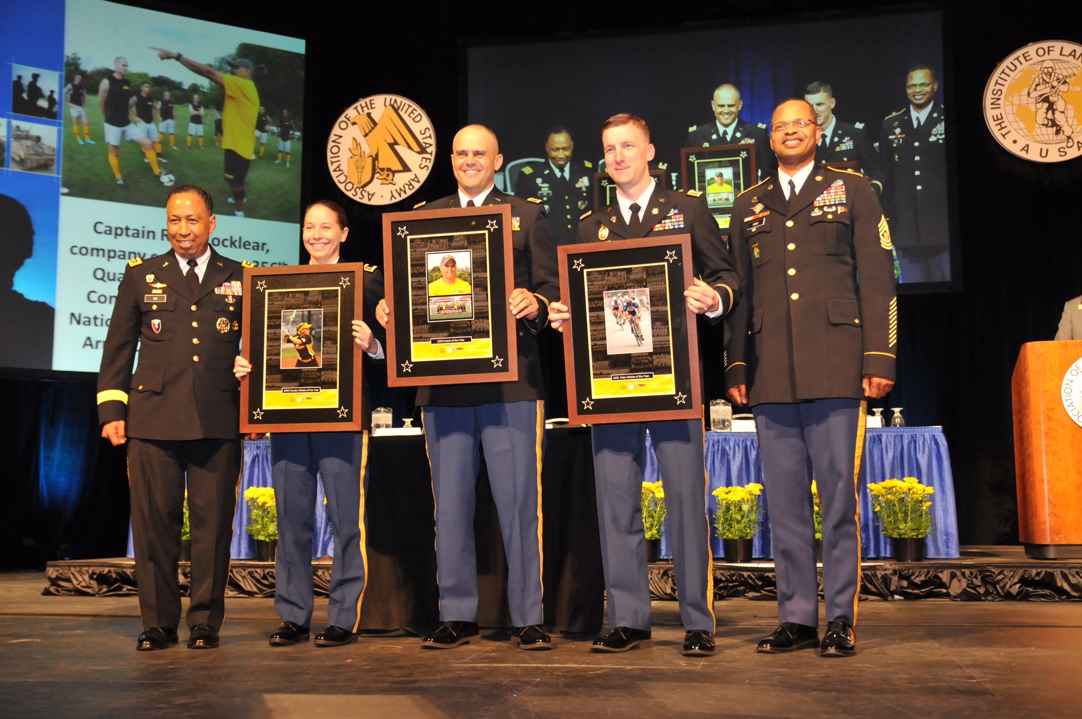 Army recognizes year's best athletes, coach Article The United