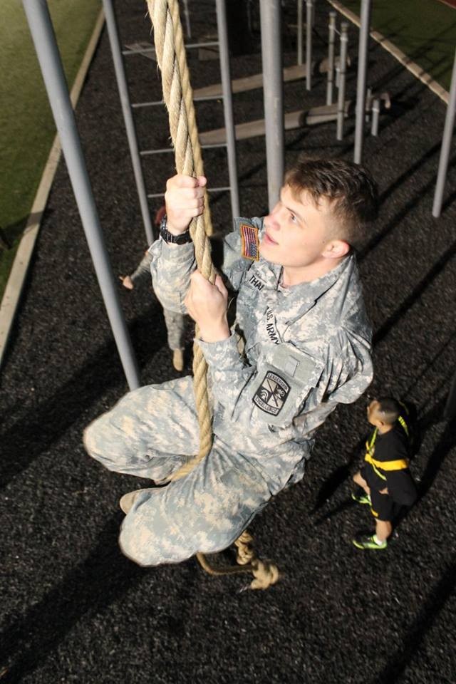 Cadet climing rope