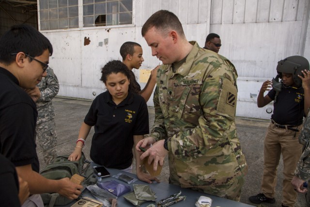 Falcon Soldiers host Lakeside High School Air Force JROTC