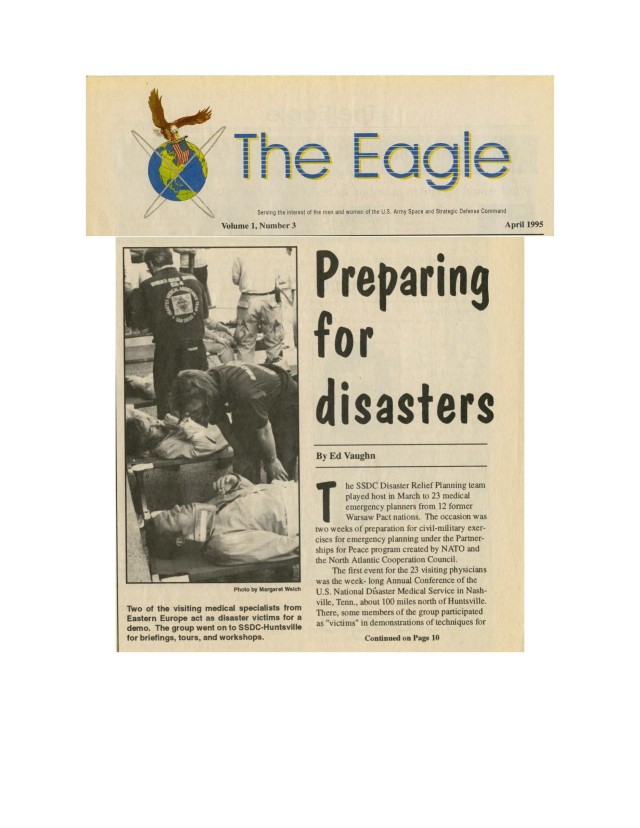 SMDC History: Disaster Relief and Partnership for Peace
