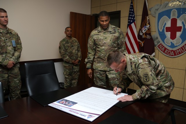 RHC-P Senior Enlisted Advisor signs Sexual Assault Awareness and Prevention Month proclamation