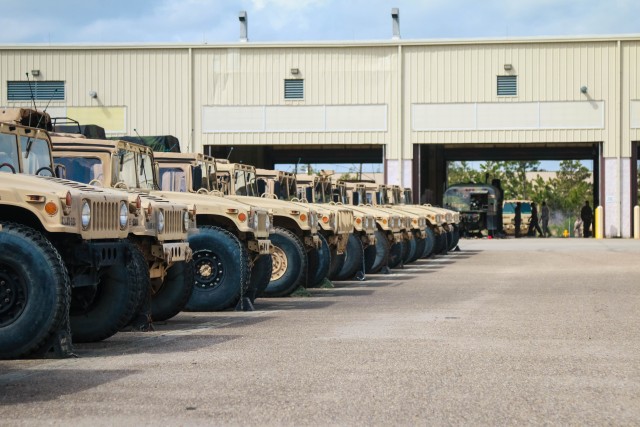 Military motor pool