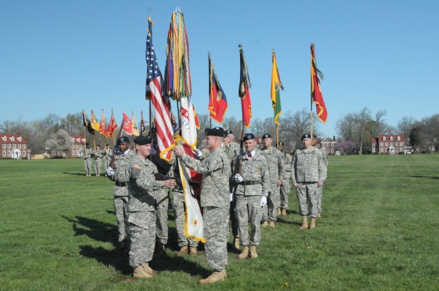 First Army Division East uncases colors at Fort Knox