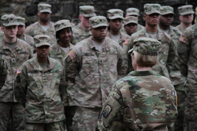 16th SB mass reenlistment at Burg Lichtenberg castle