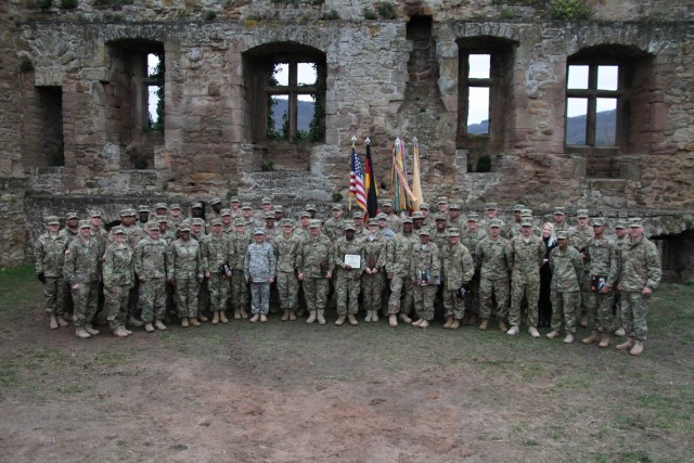16th SB mass reenlistment at Burg Lichtenberg castle