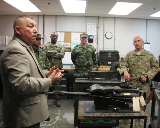 South Carolina National Guard hosts top Colombian army maintenance officer