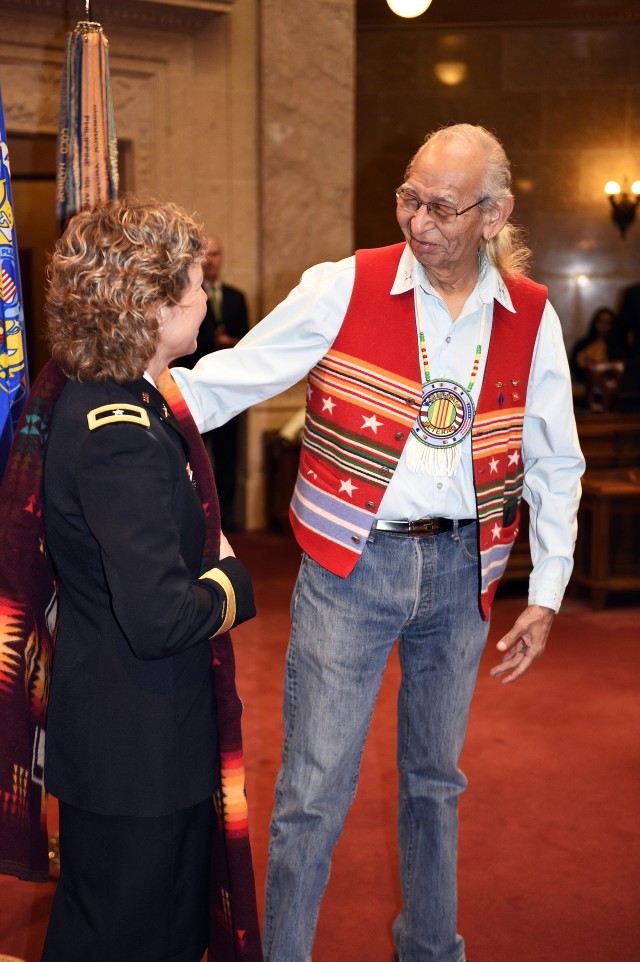 National Guard first female Native American promotion