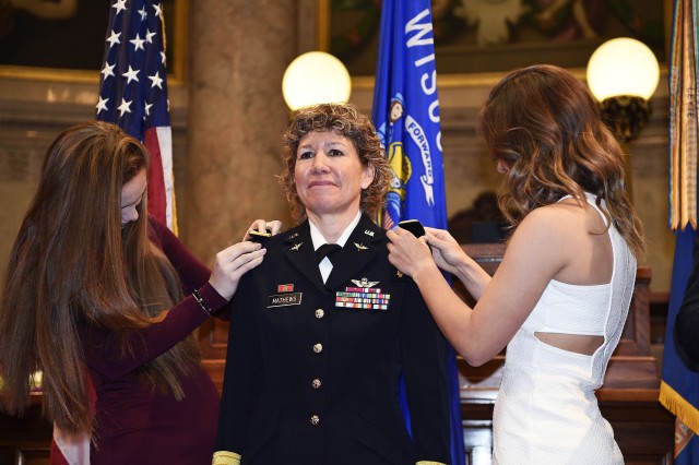 National Guard first female Native American promotion