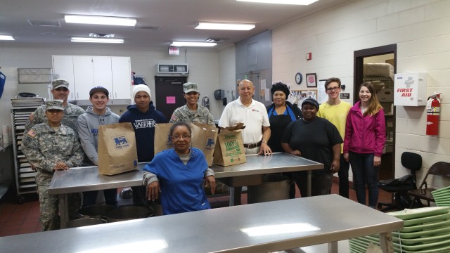 USASATMO volunteers help community