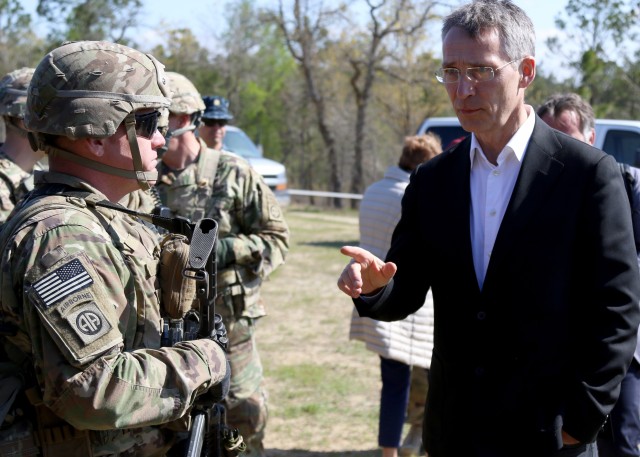 NATO Secretary General visits Fort Bragg