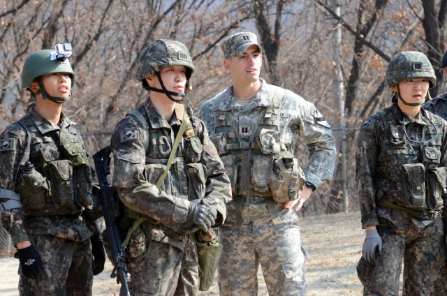 South Korean military cadets train with Ironhorse Soldiers before West ...