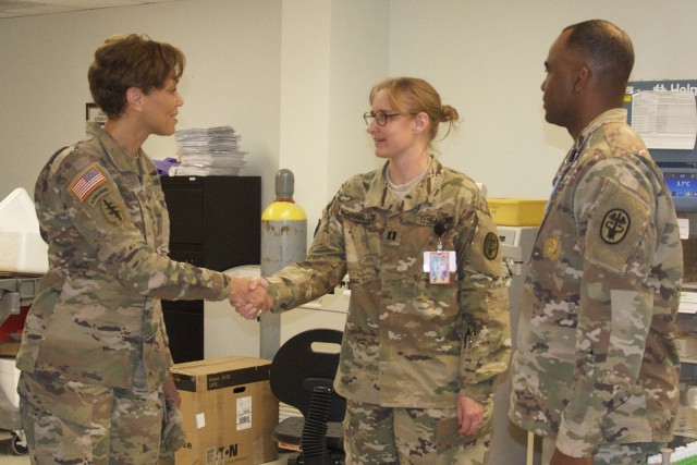 Forty-fourth Army Surgeon General Lt. Gen. Nadja West visits Fort Irwin