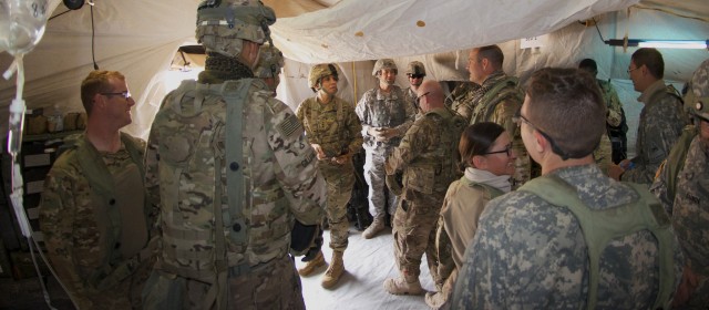 Forty-fourth Army Surgeon General Lt. Gen. Nadja West visits Fort Irwin