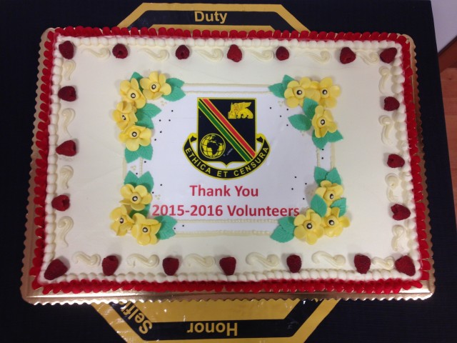 Thank You Volunteers Cake