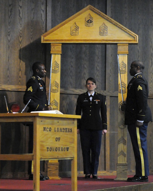 GLWACH Soldiers enter ranks of NCO Corps