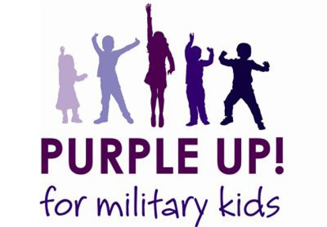 Get your purple on to recognize military children