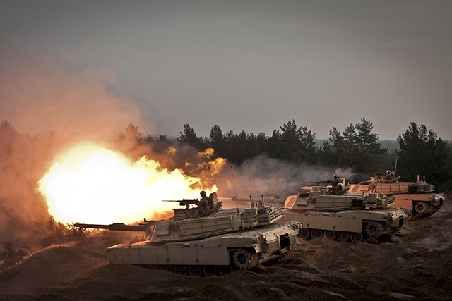 Lithuania enhances technical support for Abrams tanks at military  maintenance facility
