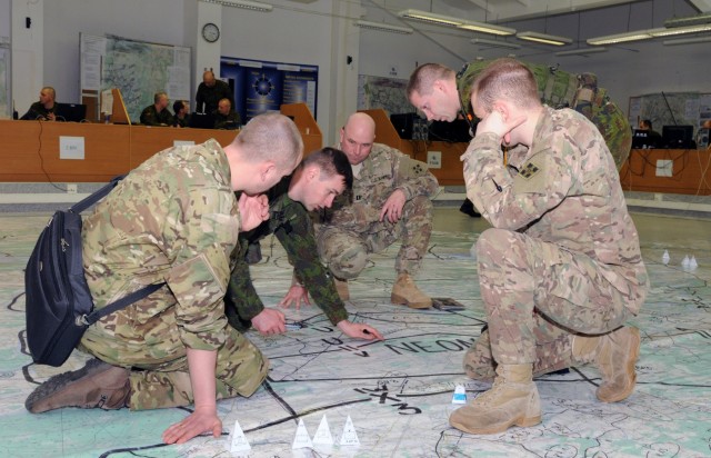 Lithuanians validate staff processes with U.S. and Danish forces
