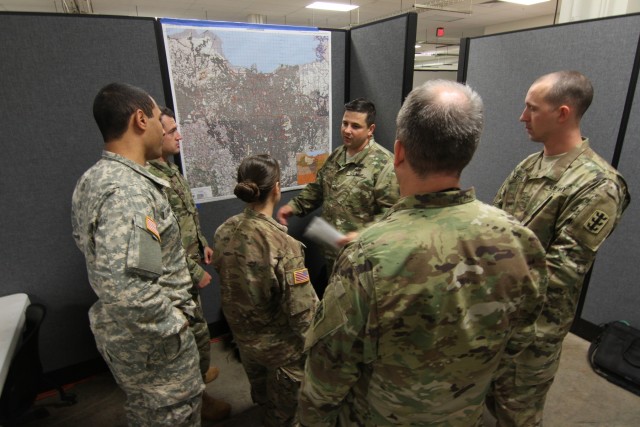 Intelligence Soldiers focus on humanitarian aid situations and sustainment