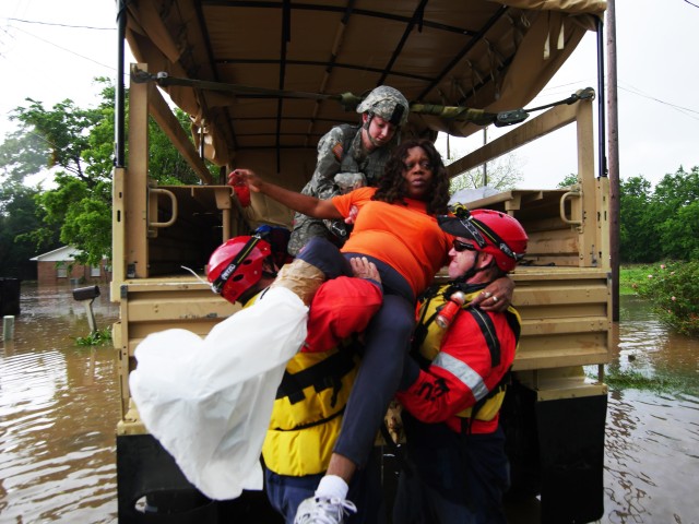 Texas Guard teams up with other agencies to rescue at least 140 from floods