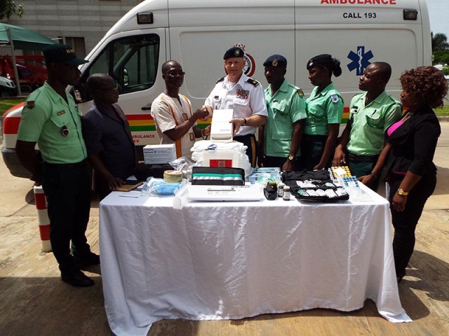 North Dakota Guard helps outfit national ambulance service in Ghana