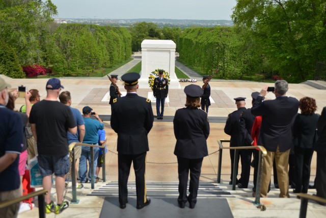 Military District of Washington hosts inter-agency partner at Arlington National Cemetery