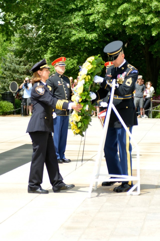 Military District of Washington hosts inter-agency partner at Arlington National Cemetery