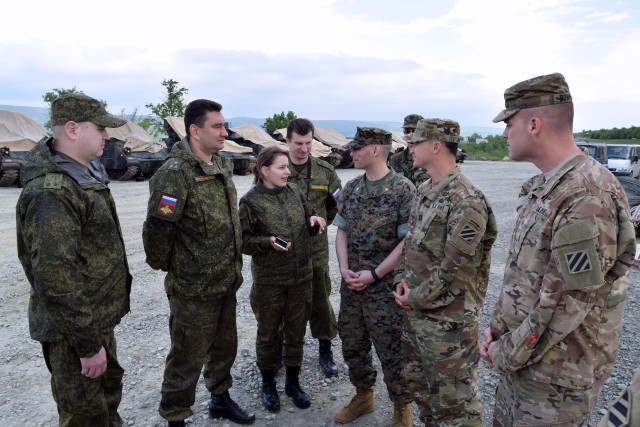 Russian inspection team observes 3ID Soldiers training in Bulgaria