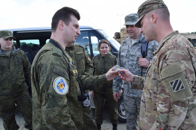 Russian inspection team observes 3ID Soldiers training in Bulgaria