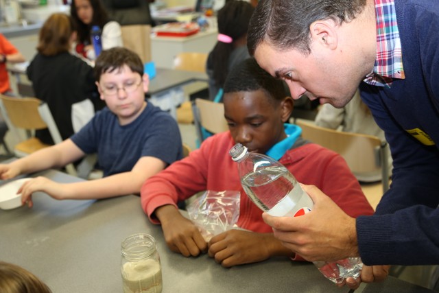 Engineers lead students in groundwater-contamination lesson on Earth Day