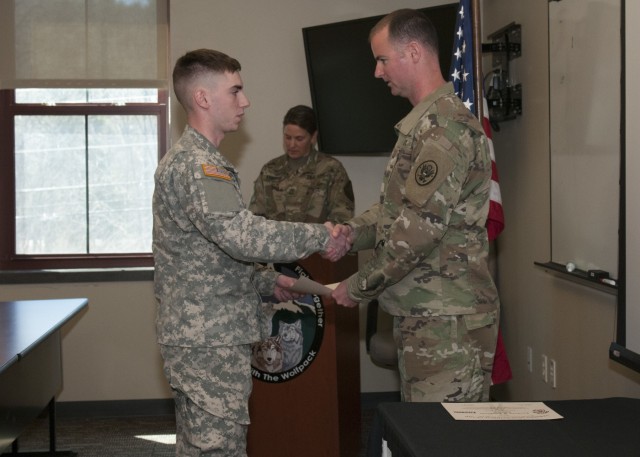 Shaking hands with the Commander