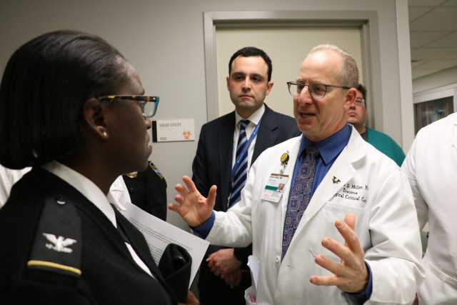 Blanchfield commander and leadership visit Vanderbilt University Medical Center