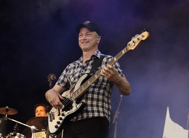 Lt. Dan on the bass guitar