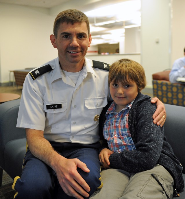Col. James & Son Andrew Kaine at Pentagon