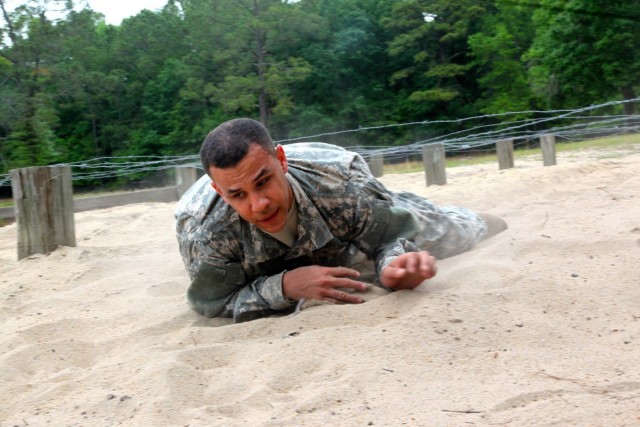 Taking on the obstacle course