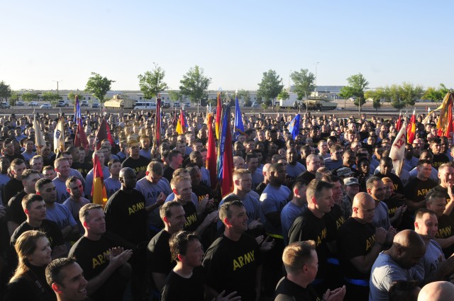 Iron Soldiers promote SHARP awareness through division run
