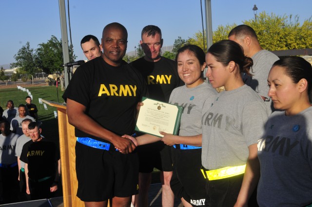 Iron Soldiers promote SHARP awareness through division run