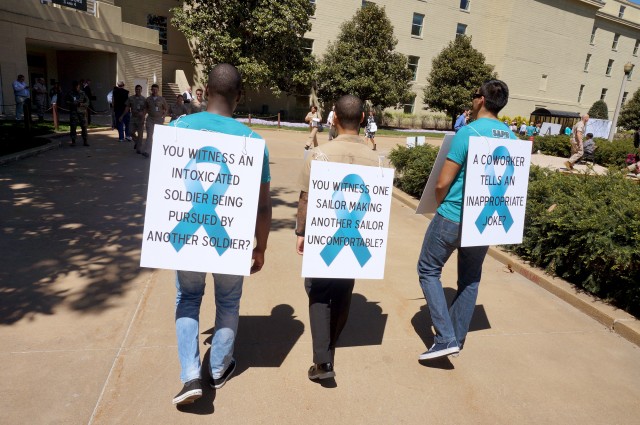 Pentagon hosts mass demonstration to combat sexual assault in the military, DoD