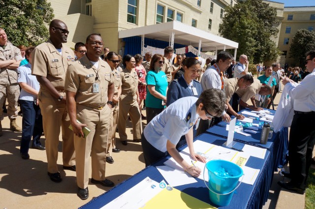 Pentagon hosts mass demonstration to combat sexual assault in the military, DoD
