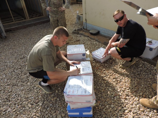 Soldiers in Cameroon receive first mail shipment