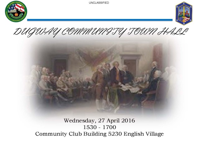 Apr 2016 Community Town Hall