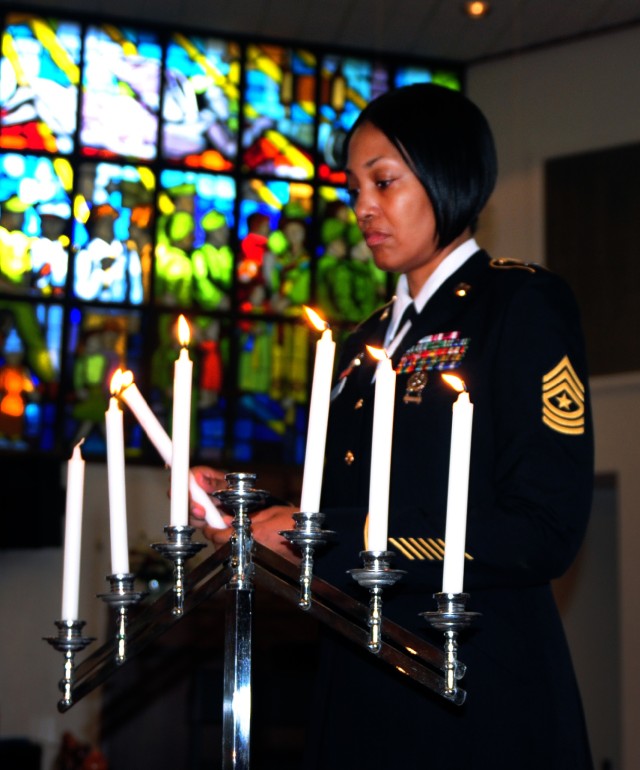 Eighth Army Soldiers attend Holocaust memorial observance
