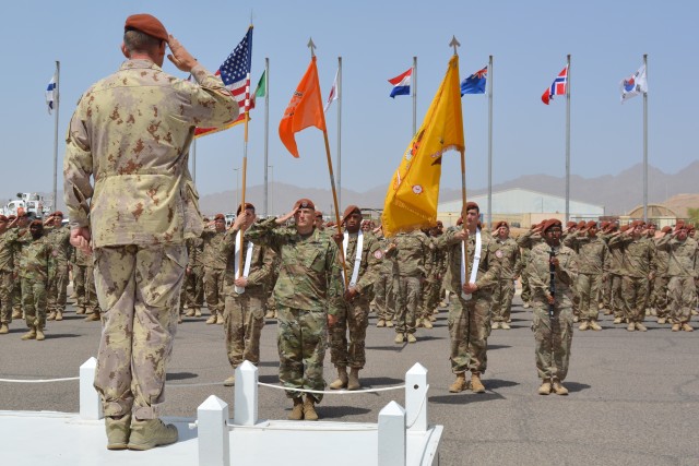 War Eagle Troopers receive Multinational Force and Observers medal