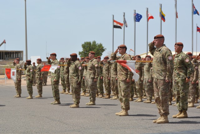 War Eagle Troopers receive Multinational Force and Observers medal