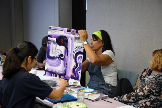 TAMC patients express themselves through art