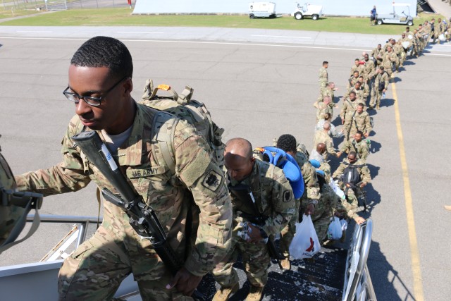Soldiers of 518th TIN Deploy