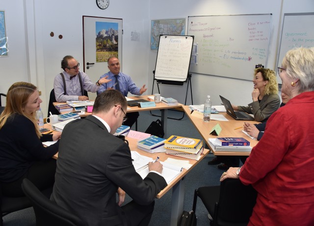 Kosovo Diplomats Hone Their English Language Skills at Marshall Center Workshop