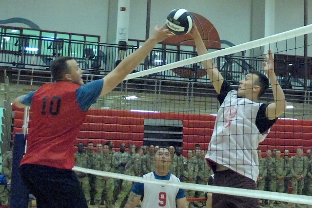 554th Engr. Bn. wins Commander's Cup volleyball crown