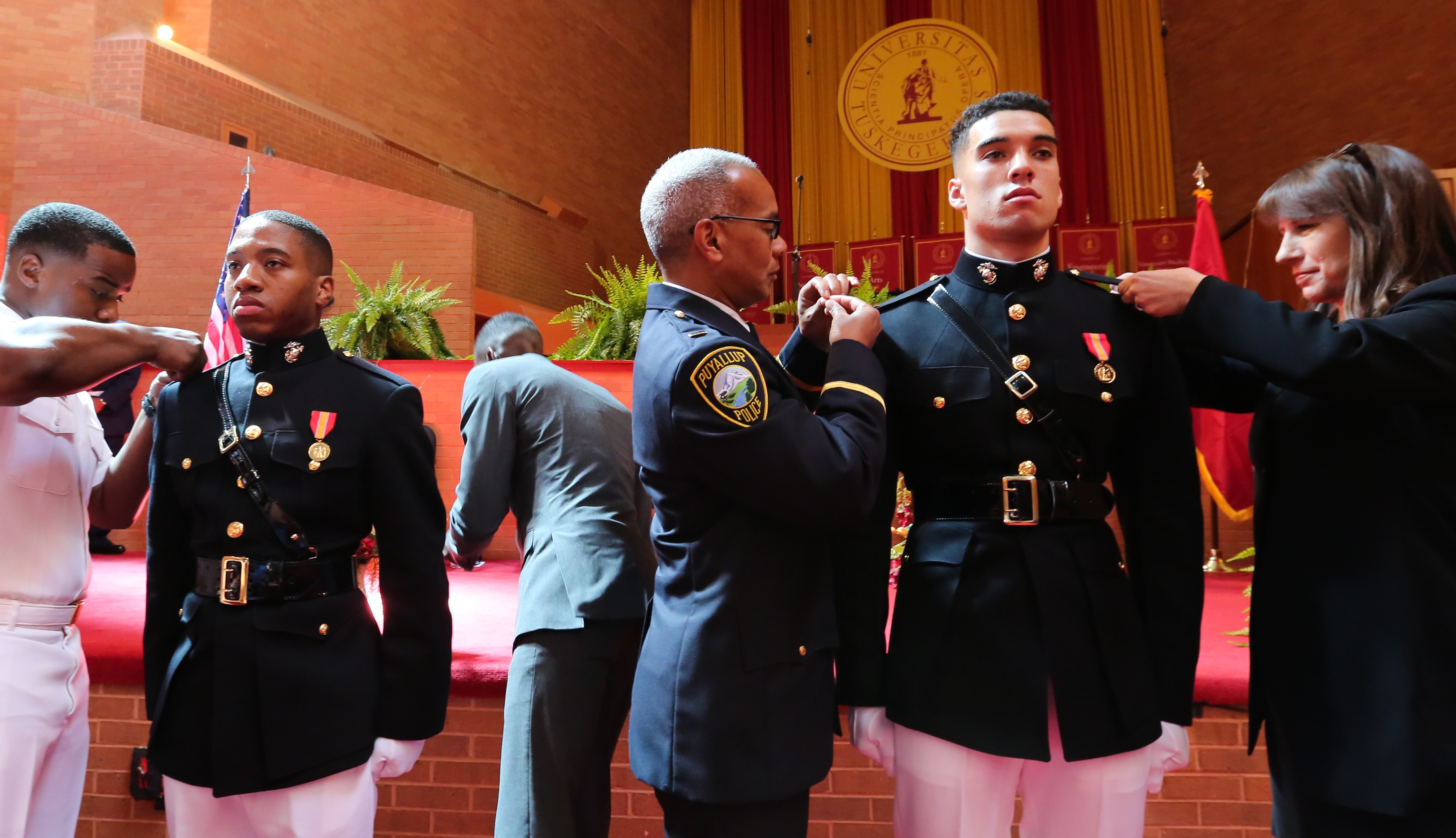 Fourstar Army general commissions Tuskegee University's first Marine