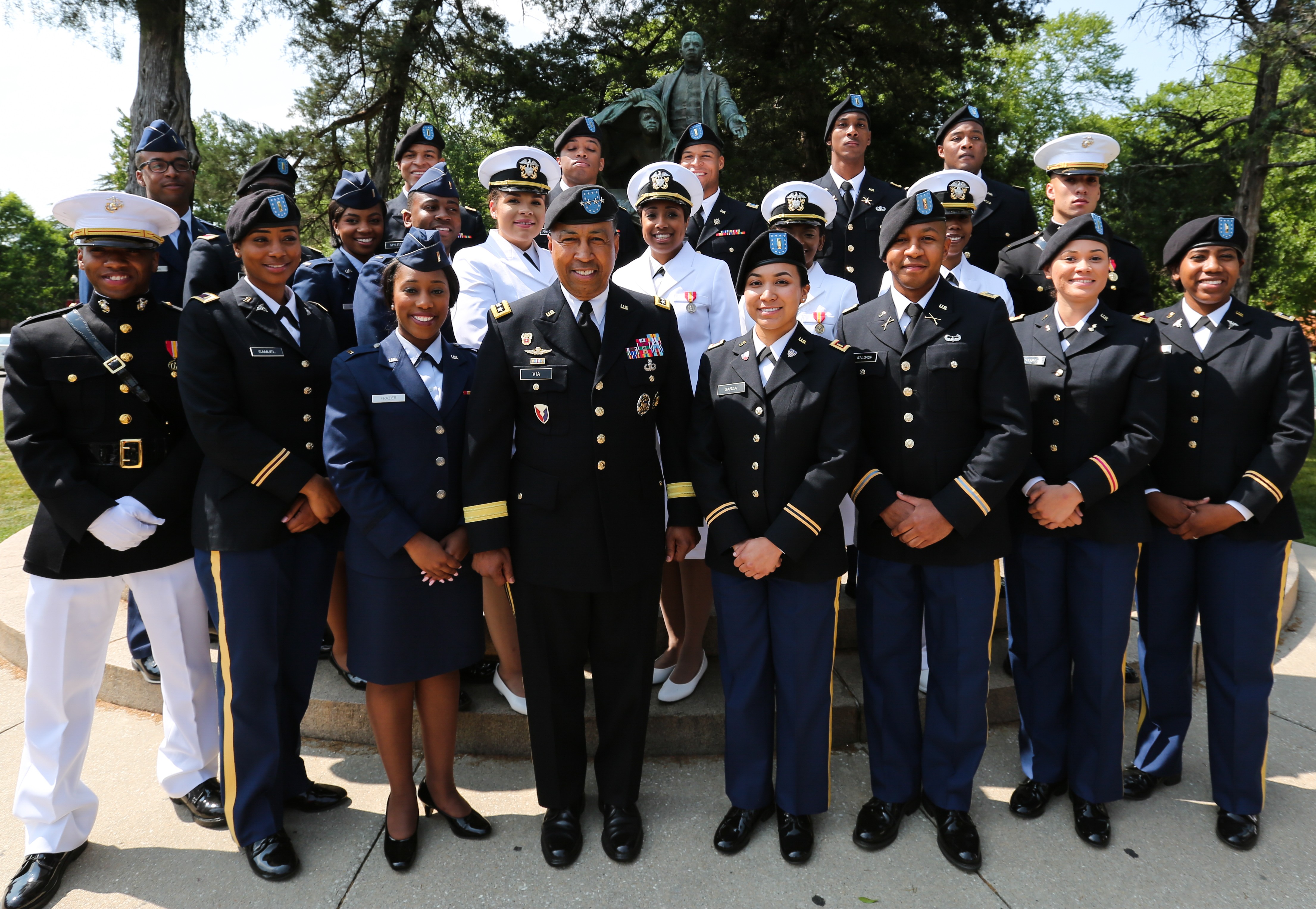 Four-star Army general commissions Tuskegee University's first Marine ...